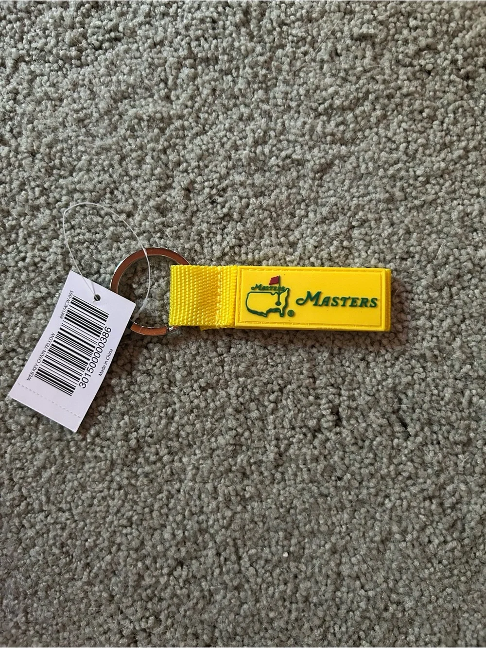 Masters Yellow Logo Keychain